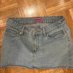 Denim Micro Skirt